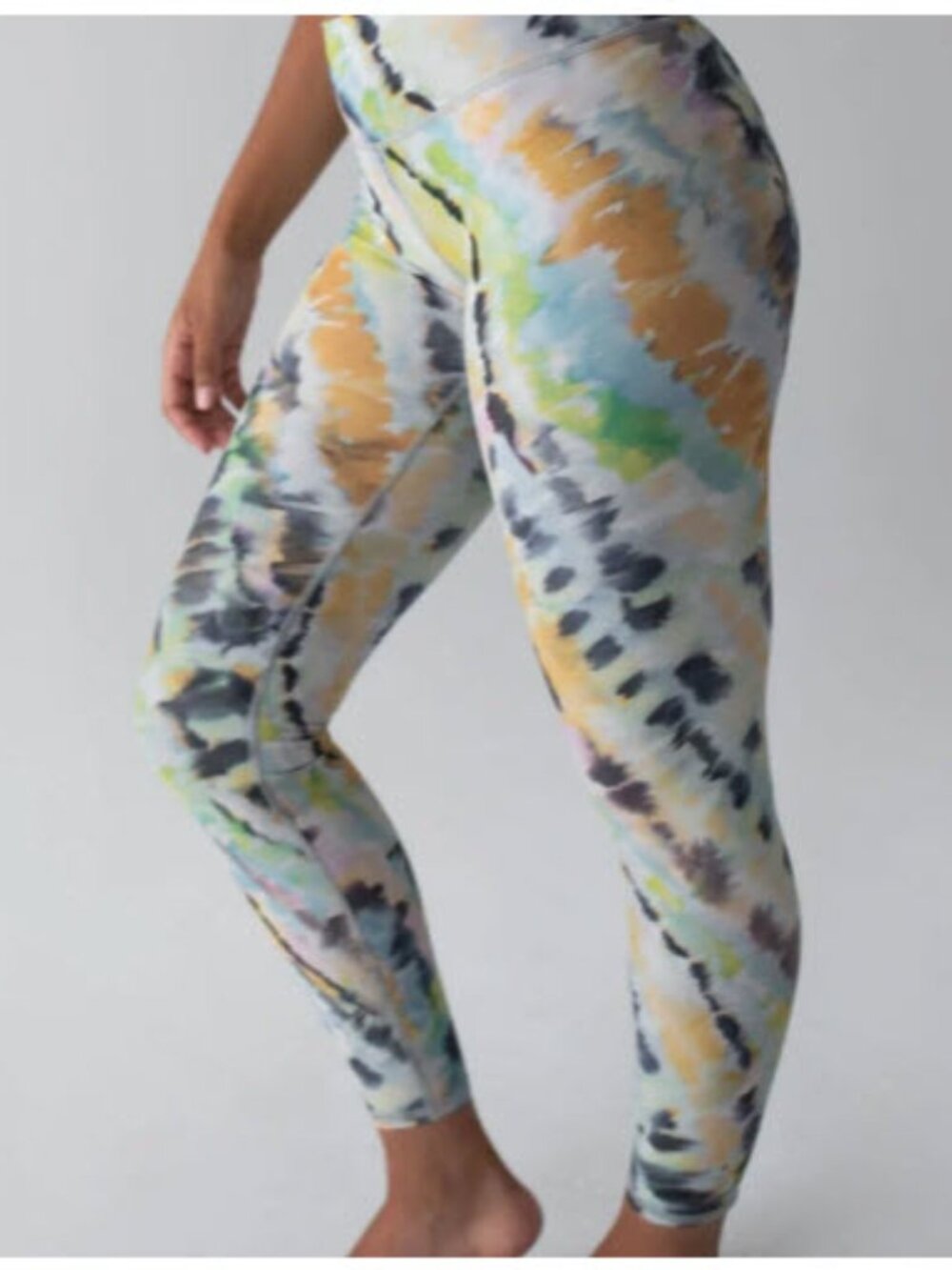 Savvi INDI Tie Dye Women’s Leggings Abstract Print Multicolor Medium - Picture 4 of 10